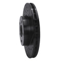 R1 16-23 Mercedes-Benz Metris Front Right Drilled & Slotted Black Brake Rotor