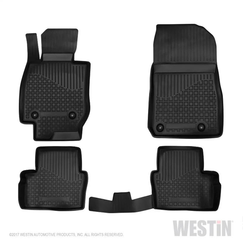 ~(7 lbs. 26X4X3)~ Profile Floor Liners Front and 2nd Row Black CX-3 2015-2018