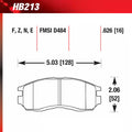 Hawk Chrysler / Dodge / Eagle / Mitsubishi / Plymouth Blue 9012 Race Front Brake Pads