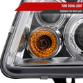 PROJECTOR HEADLIGHT CHROME HOUSING
