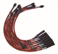 Moroso SB Chrysler Mopar 273/318/340/360 Str Plug & Dist Sleeved Ultra Spark Plug Wire Set - Red