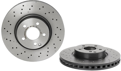 Brembo 2014 Mercedes C300/08-15 C350/14-16 E250 Front Premium UV Coated OE Equivalent Rotor