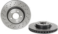 Brembo 2014 Mercedes C300/08-15 C350/14-16 E250 Front Premium UV Coated OE Equivalent Rotor