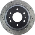 R1 02-09 Buick Rainier Rear Right Drilled & Slotted Black Brake Rotor