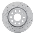 DFC 05-15 Volkswagen Jetta Sedan Front Right Drilled & Slotted Geoperformance Rotor