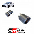 21 YARIS GR 4IN CARBON FIBRE TIP KIT 4IN ANGLE CUT