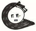 Moroso SBC Under Header 90 Deg Plug Non-HEI Sleeved Ultra Spark Plug Wire Set - Black