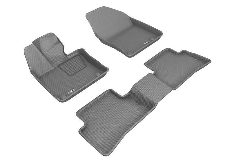 3D KAGU FLOOR MAT 2 ROW SET GRAY