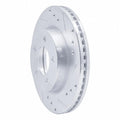 R1 98-00 Chrysler LHS Front Right Drilled & Slotted Silver Brake Rotor