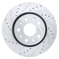 DFC 18-25 Jeep Gladiator Front Left Drilled & Slotted Silver Brake Rotor