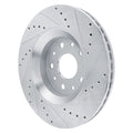 DFC 18-25 Jeep Gladiator Front Left Drilled & Slotted Silver Brake Rotor