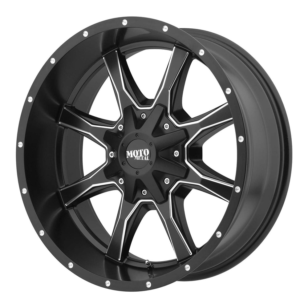 MO970 16x7 5x160.00 SATIN BLACK MILLED (42 mm)