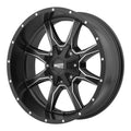 MO970 16x7 5x160.00 SATIN BLACK MILLED (42 mm)