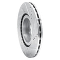 DFC 91-20 Alfa Romeo 164 Front Left Drilled & Slotted Silver Brake Rotor