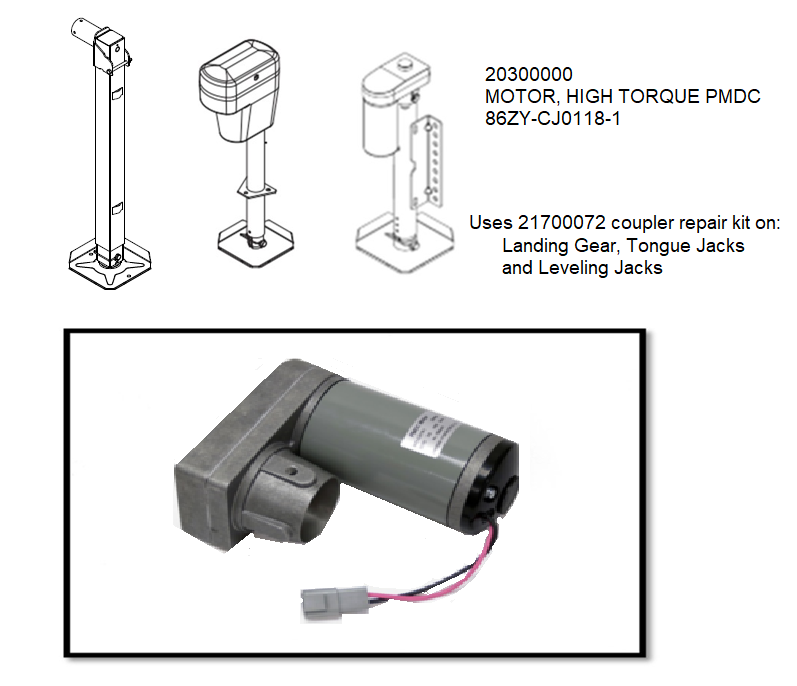JACK STAND MOTOR 50 REV/MIN