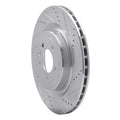 R1 13-25 Land Rover Defender 90 Rear Right Drilled & Slotted Silver Brake Rotor