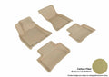 3D MAXpider 2014-2019 Porsche Macan Kagu 1st & 2nd Row Floormats - Tan