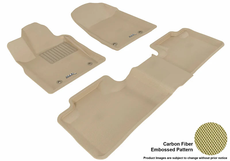 3D KAGU FLOOR MAT 2 ROW SET TAN