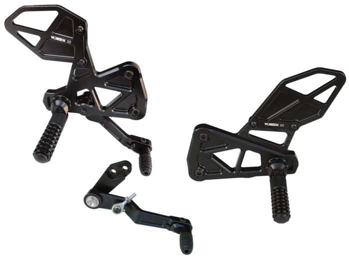 Vortex Racing Rearsets Replacement Rear- Black