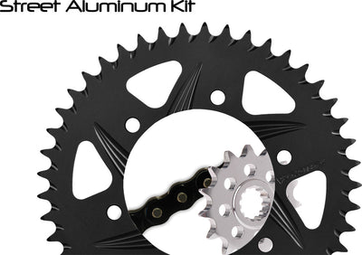 Vortex Racing V3 2.0 Chain and Sprocket Kit 3520-18,527K-43,530RX3-114- Black