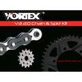 Vortex Racing V3 2.0 Chain and Sprocket Kit 3521-17,527K-42,530SX3-110- Black