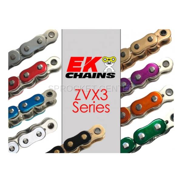 Vortex Racing EK 530 ZVX3 Rivet Master 160 Links- Metallic Orange