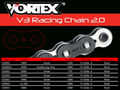 Vortex Racing V3 2.0 Chain and Sprocket Kit 3271-15,435K-47,520RX3-116- Black