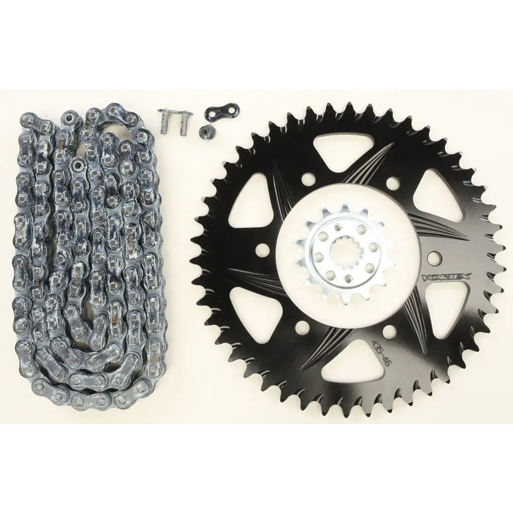 Vortex Racing V3 2.0 Chain and Sprocket Kit 3768-14,435K-46,520SX3-106- Black