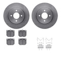 R1 Concepts Brake Rotor- Blank with Optimum Oe Pads Hdw Fits Nissan 620
