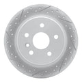 R1 00-04 Toyota Avalon Rear Left Drilled & Slotted Geoperformance Rotor
