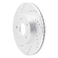 R1 07-10 Chevrolet COBALT Front Left Drilled & Slotted Silver Brake Rotor