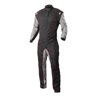 Suit Karting GK2 Adult Large Black/Red