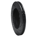 R1 1995-2004 Ford CONTOUR Front Left Drilled & Slotted Black Brake Rotor