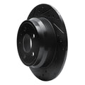 R1 96-04 Volvo S70 Rear Left Drilled & Slotted Black Brake Rotor
