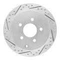 DFC 01-07 Buick Rendezvous Rear Left Drilled & Slotted Geoperformance Rotor