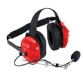 Rugged Radios H42 Behind the Head (BTH) Headset for 2-Way Radios Red