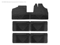 WeatherTech 99-04 Honda Odyssey Front/Rear/and Rear Rubber Mats - Black
