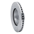 R1 91-95 Volvo 740 Front Right Drilled & Slotted Silver Brake Rotor