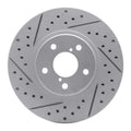 R1 90-16 Saab 9-2X Front Right Drilled & Slotted Geoperformance Rotor