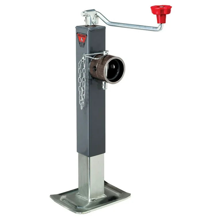 TRAILER JACK SWIVEL MOUNT SQUARE TUBE TOP WIND; 8000 LBS SUPPORT; W MOUNT
