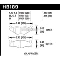 Hawk DTC-30 Brake Pads