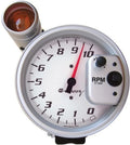 GAUGE TACHOMETER 5IN 10K RPM PEDESTAL W/ EXT. SHIFTLITE WHITE 5000 SERIES