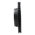 R1 07-12 Dodge Nitro Front Left Drilled & Slotted Black Brake Rotor