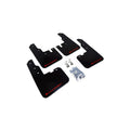 1316 RAV4 NO DRILLING REQD BLACK MUD FLAP/RED LOGO