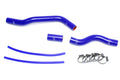 HPS Performance Blue Reinforced Silicone Radiator Hose Kit Coolant for Honda 01-05 Civic 1.7L Manual Trans.