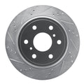 R1 07-20 Cadillac Escalade EXT Rear Left Drilled & Slotted Silver Brake Rotor