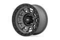 Rough Country 85 Series Wheel One-Piece Gunmetal Gray/Black 15x8 5x5.5 -19mm