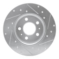 DFC 67-72 Volvo 164 Front Left Drilled & Slotted Silver Brake Rotor