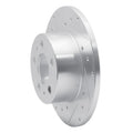 R1 67-72 Volvo 164 Front Left Drilled & Slotted Silver Brake Rotor