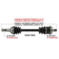 NEW ATV AXLE